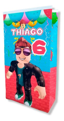 25 Bolsitas Sorpresita Personalizadas Roblox.- Kotillonk