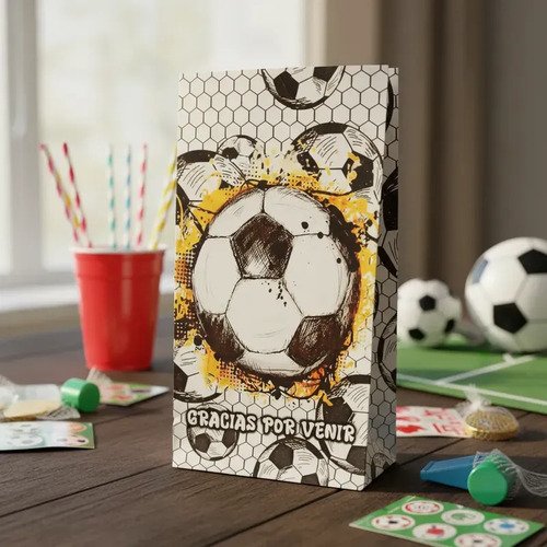 10 Bolsitas Sorpresita Personalizadas Futbol Diseño Varios - Imagen 4