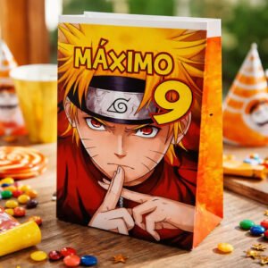 Bolsitas Bolsas Para Sorpresita Cumple Naruto Naranja Amarillo Naruto