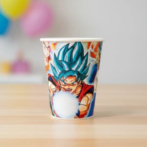 Pack 10 Vasos Descartables Cotillón Dragon Ball Azul