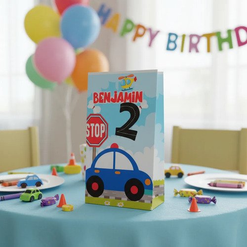 Bolsitas Sorpresita Personalizada Autitos - Imagen 2