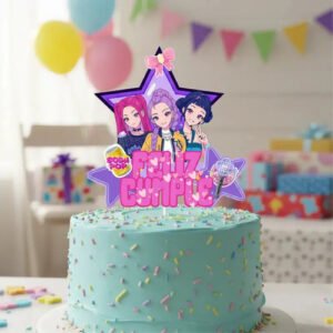 Adorno Topper Para Torta De Cumpleaños Guerreras Kpop Índigo