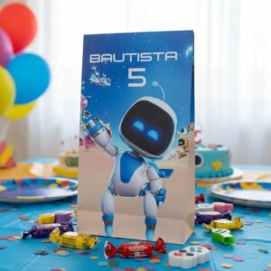 10 Bolsitas Sorpresita Personalizadas Astro Bot Kotillonk