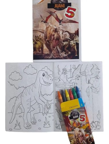 Libritos Para Colorear Y Lápices De Colores X 14- K - Imagen 2