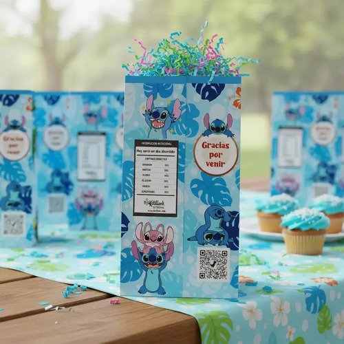 Sorpresita Bolsa Personalizadas Stich X 10 Kotillonk Bolsita - Imagen 2