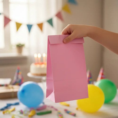 Bolsa Para Sorpresitas O Regalo Rosadas Rosa - Imagen 4