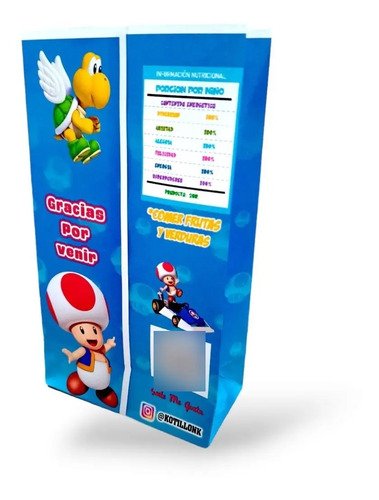 25 Bolsas Sorpresitas Cumpleaños Mario Bros. Y Sus Amigos -k Rojo Mario Bros Y Sus Amigos - Imagen 8