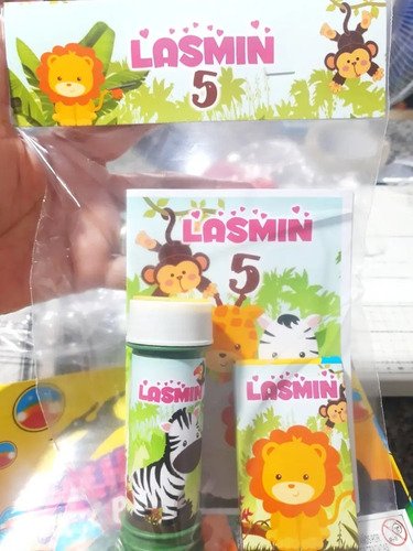 25 Libros Para Colorear Souvenir Animales De La Selva - K - Imagen 3
