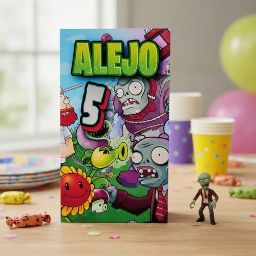 Pack 10 Bolsas / Bolsitas Sorpresitas Planta Vs Zombie