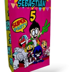 10 Bolsitas Sorpresita Personalizada Jovenes Titanes