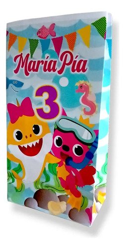 Bolsitas Baby Shark X 10 Unidades - Sorpresita Bolsa