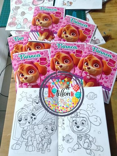 Librito Para Colorear Patrulla Canina Souvenir-kotillonk - Imagen 3