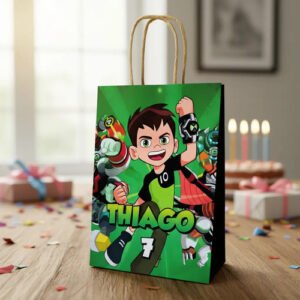 10 Bolsas Golosineras/sorpresitas Personalizadas Ben 10 Verde Ben 10 (personaje)