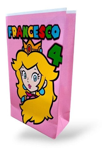 25 Bolsas Sorpresitas Cumpleaños Mario Bros. Y Sus Amigos -k Rojo Mario Bros Y Sus Amigos - Imagen 9