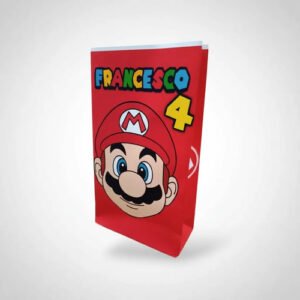 25 Bolsas Sorpresitas Cumpleaños Mario Bros. Y Sus Amigos -k Rojo Mario Bros Y Sus Amigos
