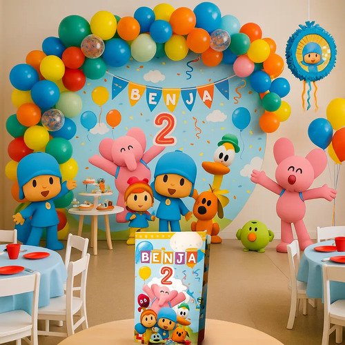 10 Bolsas Golosineras/sorpresitas Personalizadas Pocoyo - - Imagen 2