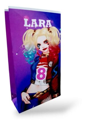 30 Bolsas Golosineras/sorpresitas Personalizadas Harley Quin