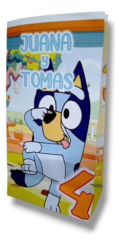 Bolsitas Bluey X 10 Unidades - Sorpresita Bolsa Multicolor Bluey