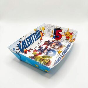 platos para snack Avengers personalizados de polipapel