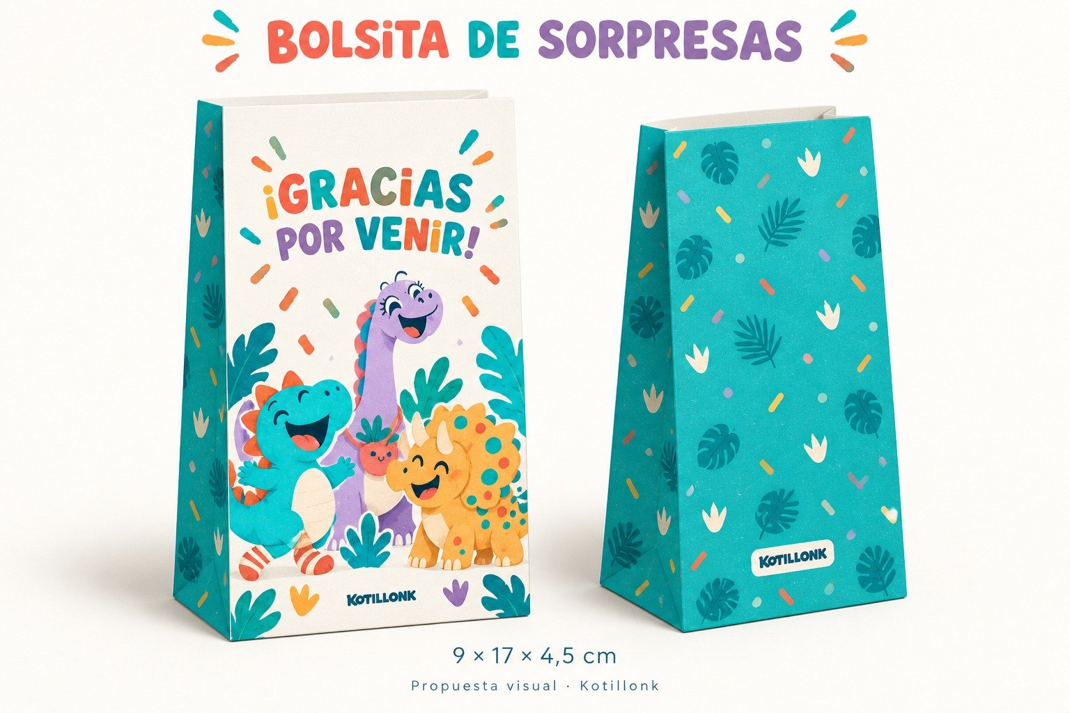 Kit Cumpleaños Infantil Dino 127 Piezas Decoración - Imagen 2