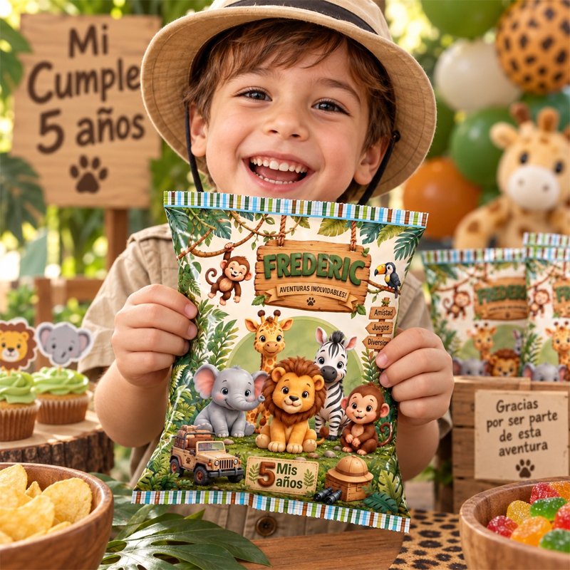 Bolsa tipo Chipbag Animales de la Selva - Imagen 3
