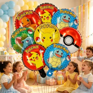 Set de Globos de Helio con Diseño Pokemon
