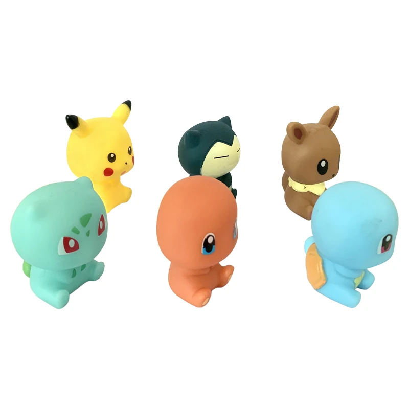 Pokemon Pikachu 6 uds juguetes acuáticos 5-6 CM juguete de baño flotante - Imagen 4