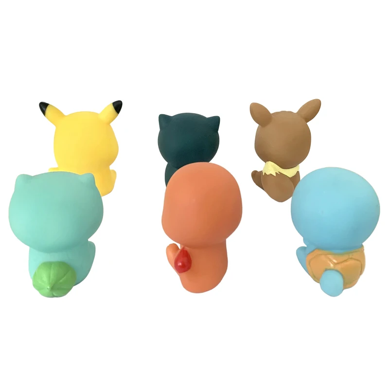 Pokemon Pikachu 6 uds juguetes acuáticos 5-6 CM juguete de baño flotante - Imagen 2